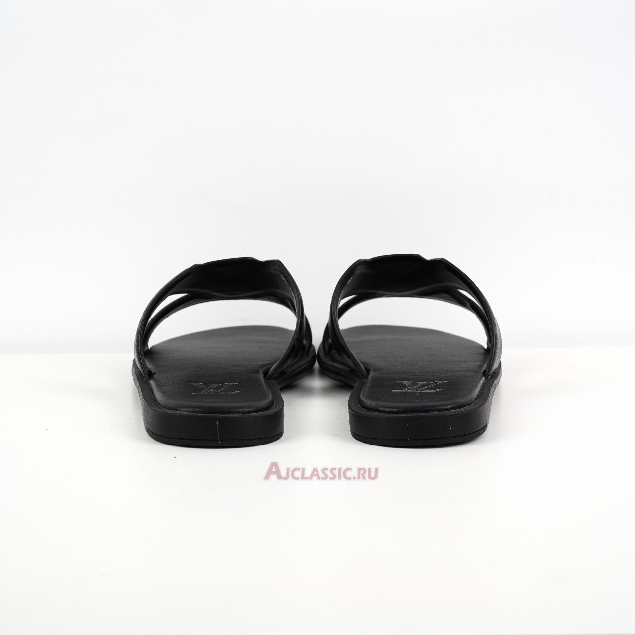 New Louis Vuitton LV Oasis Mules Slippers "Black Monogram Eclipse" 1ACRPK Shoes