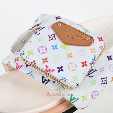 Buy Louis Vuitton LV x TM Monogram Pool Pillow Flat Comfort Mule Slippers White White 1AGVQO Quality Reps Replicas Shoes