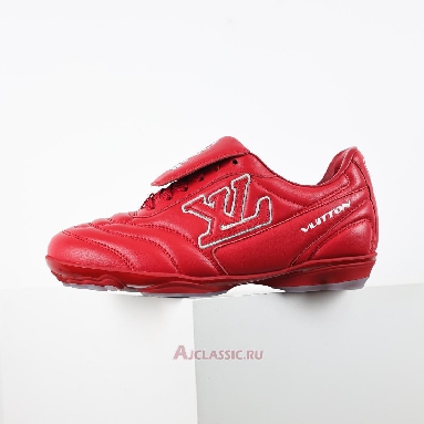 Buy Louis Vuitton LV Footprint Soccer Red White Red 1AHDOR Quality Reps Replicas Shoes