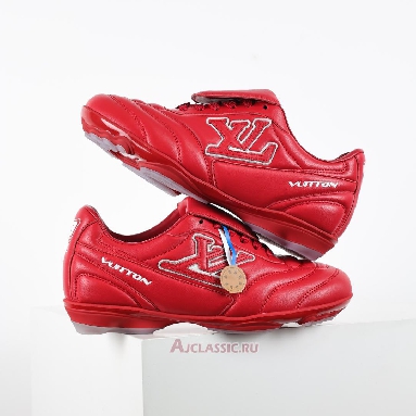 Buy Louis Vuitton LV Footprint Soccer Red White Red 1AHDOR Quality Reps Replicas Shoes