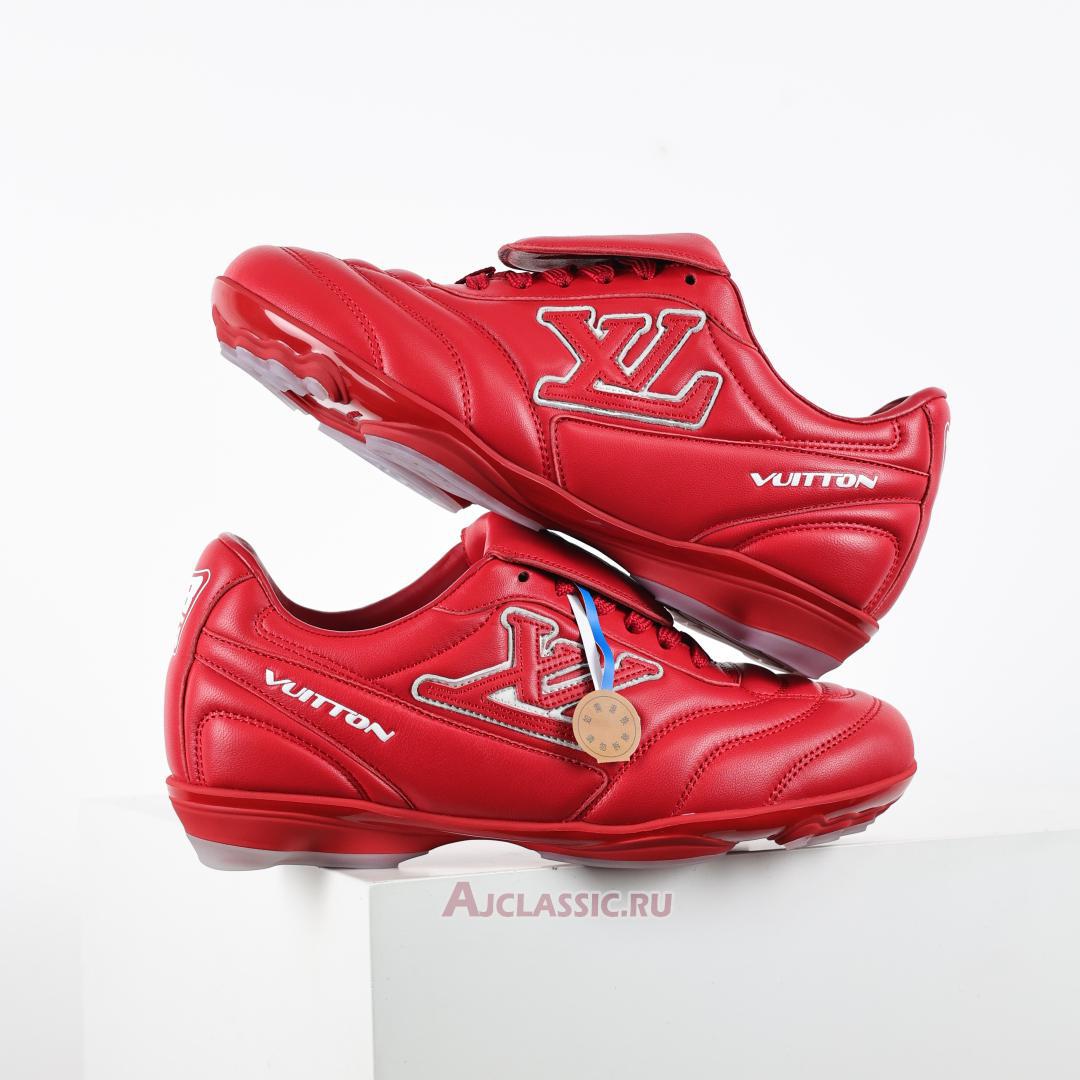 New Louis Vuitton LV Footprint Soccer "Red White" 1AHDOR Shoes