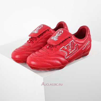 Buy Louis Vuitton LV Footprint Soccer Red White Red 1AHDOR Quality Reps Replicas Shoes