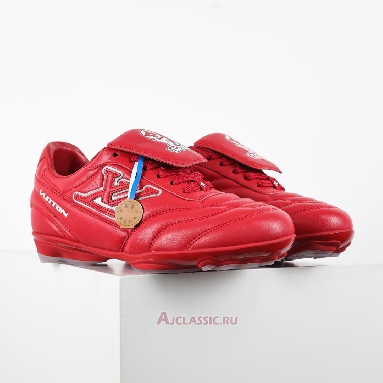 Buy Louis Vuitton LV Footprint Soccer Red White Red 1AHDOR Quality Reps Replicas Shoes