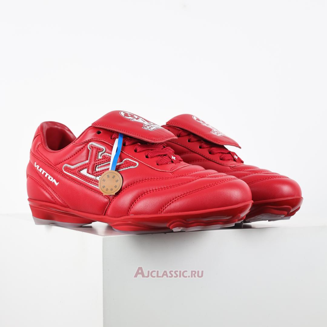 New Louis Vuitton LV Footprint Soccer "Red White" 1AHDOR Shoes