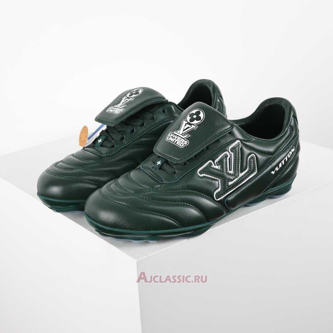 New Louis Vuitton LV Footprint Soccer "Green White" 1AHDPP Shoes