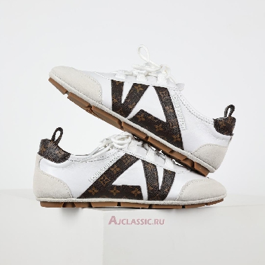 Buy Louis Vuitton LV Sneakerina Sneakers White Brown White 1AHNC8 Quality Reps Replicas Shoes