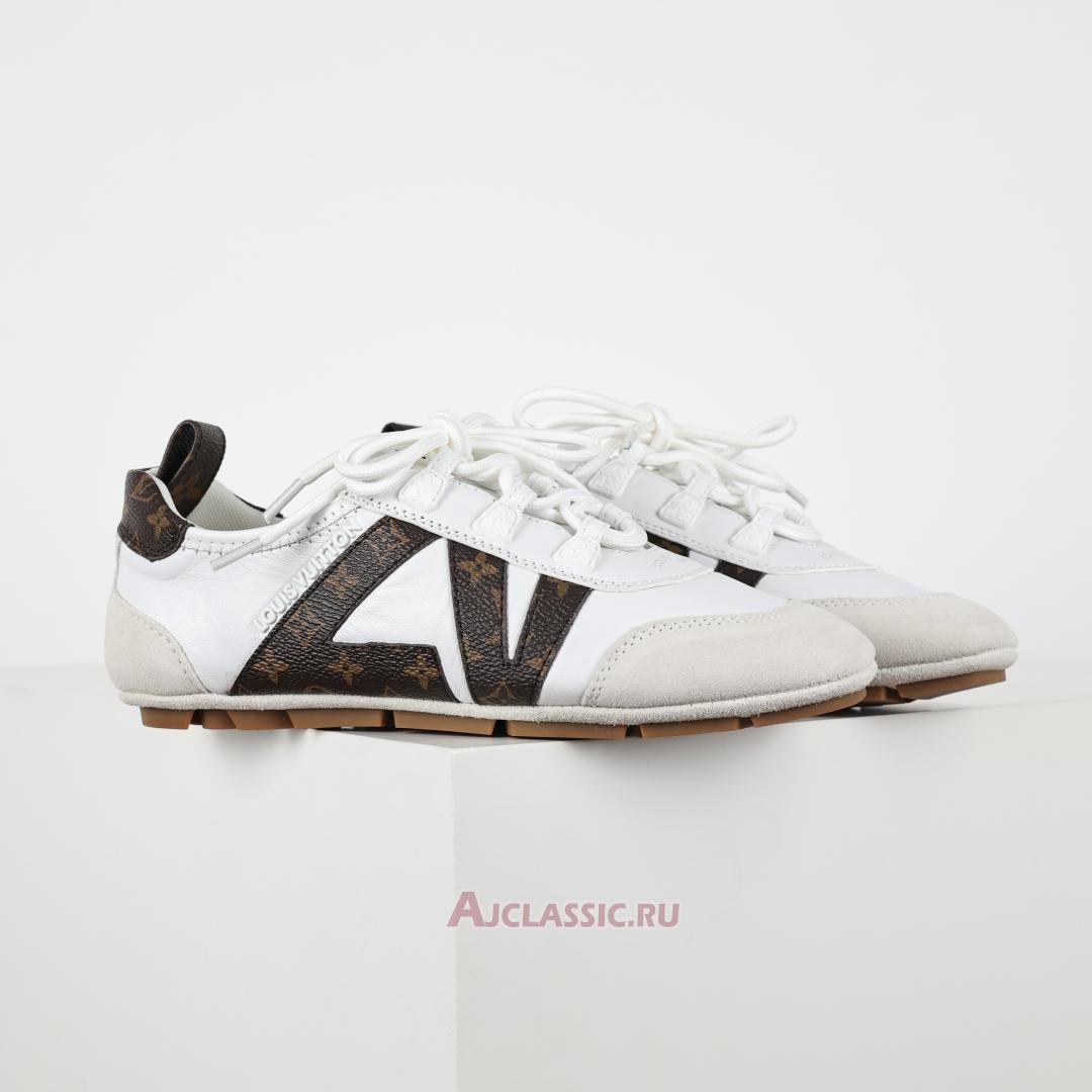 New Louis Vuitton LV Sneakerina Sneakers "White Brown" 1AHNC8 Shoes
