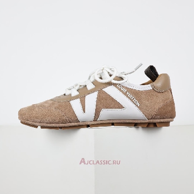 Buy Louis Vuitton LV Sneakerina Sneakers Suede Hazelnut Brown Brown 1AHNF4 Quality Reps Replicas Shoes