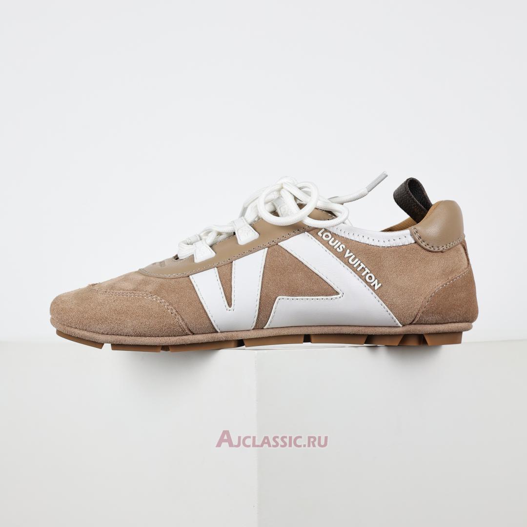 New Louis Vuitton LV Sneakerina Sneakers Suede "Hazelnut Brown" 1AHNF4 Shoes