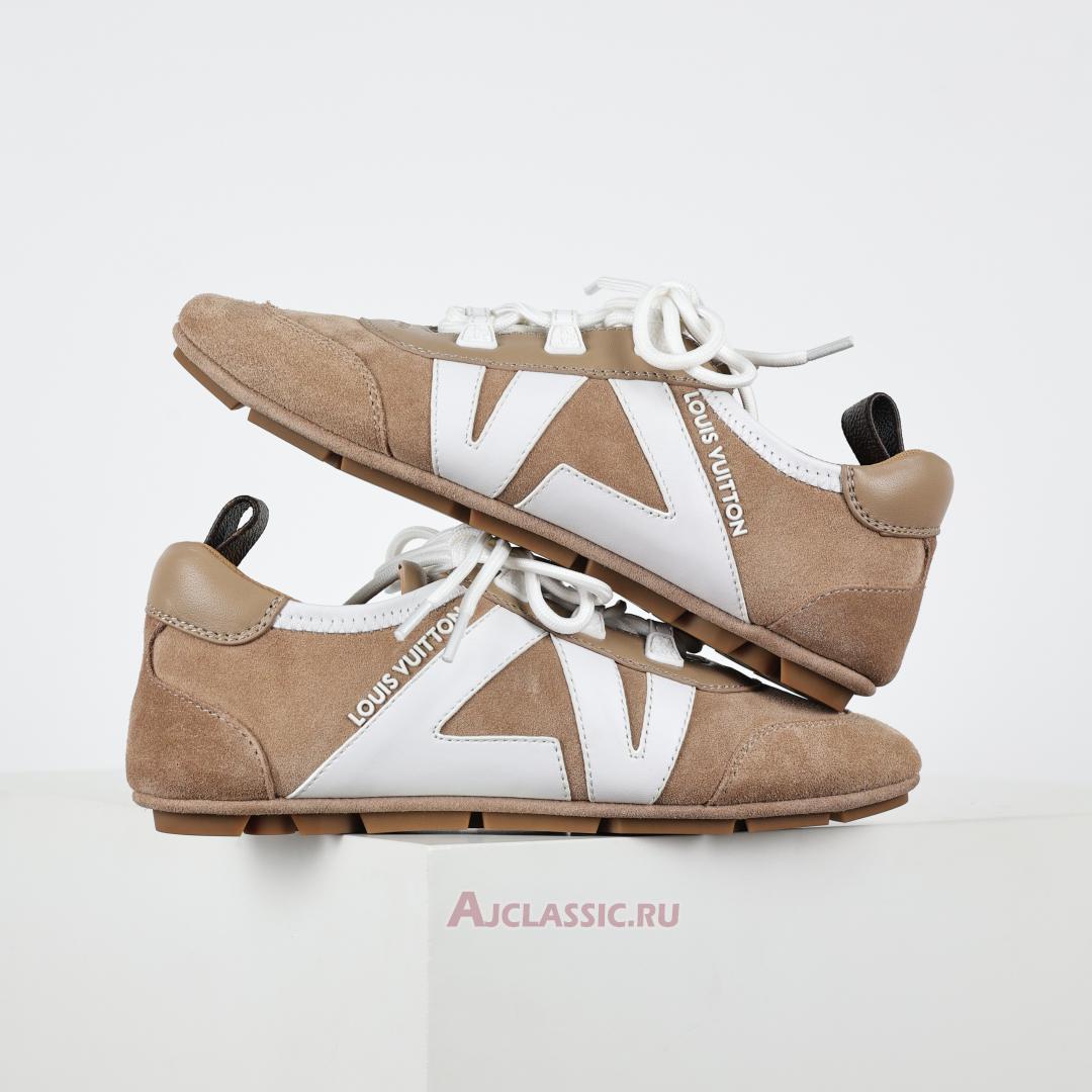 New Louis Vuitton LV Sneakerina Sneakers Suede "Hazelnut Brown" 1AHNF4 Shoes