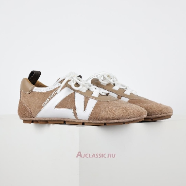 Buy Louis Vuitton LV Sneakerina Sneakers Suede Hazelnut Brown Brown 1AHNF4 Quality Reps Replicas Shoes