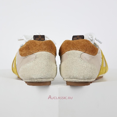 Buy Louis Vuitton LV Sneakerina Sneakers Suede Light Beige Yellow Beige 1AHNEQ Quality Reps Replicas Shoes