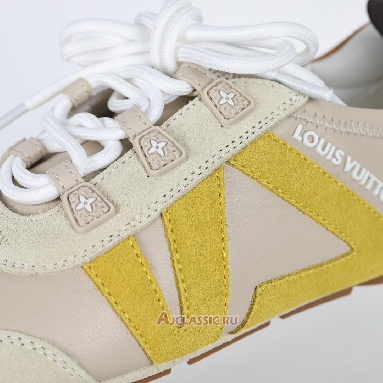 Buy Louis Vuitton LV Sneakerina Sneakers Suede Light Beige Yellow Beige 1AHNEQ Quality Reps Replicas Shoes