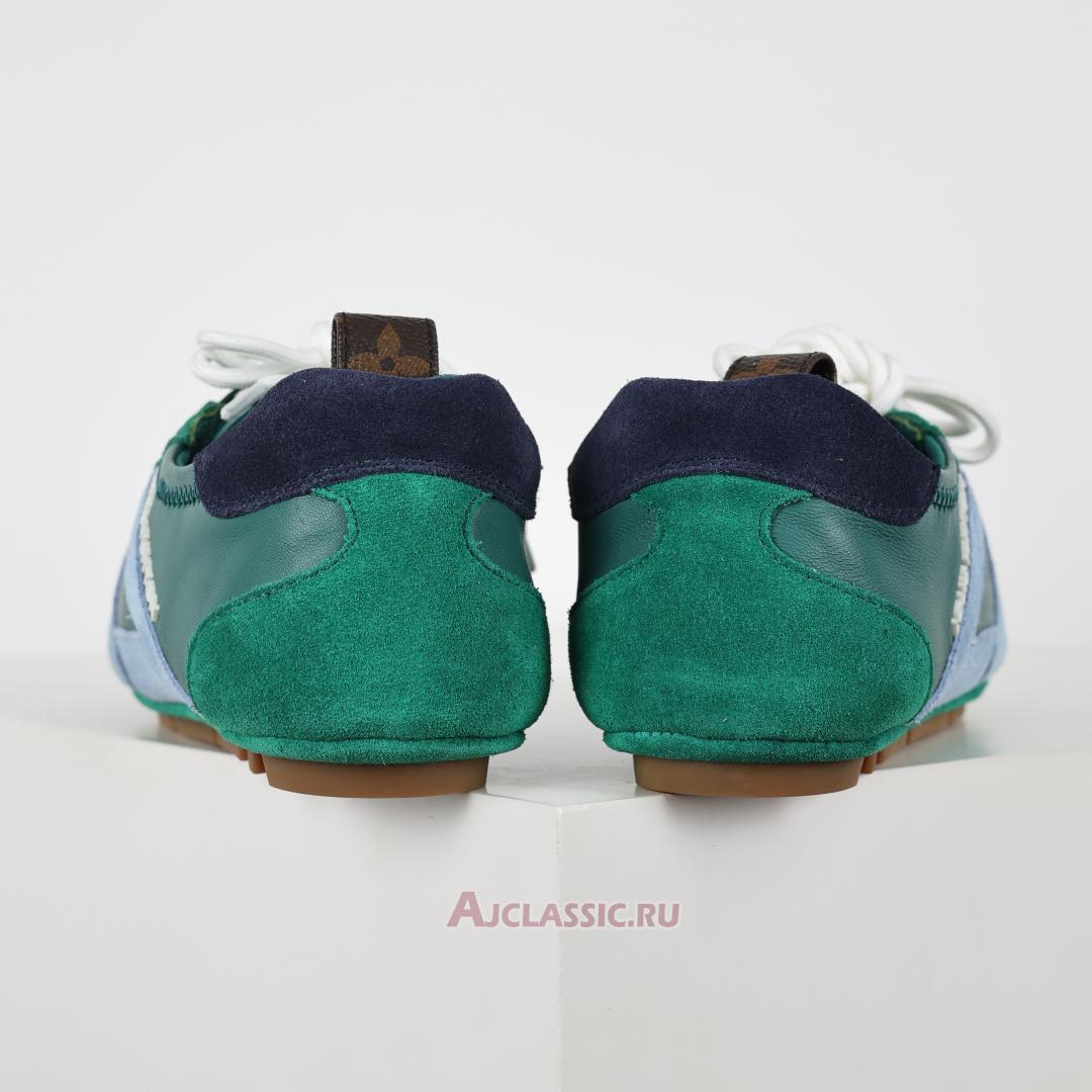 New Louis Vuitton LV Sneakerina Sneakers Suede "Green Blue" 1AHNDU Shoes