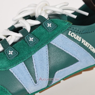 Buy Louis Vuitton LV Sneakerina Sneakers Suede Green Blue Green 1AHNDU Quality Reps Replicas Shoes