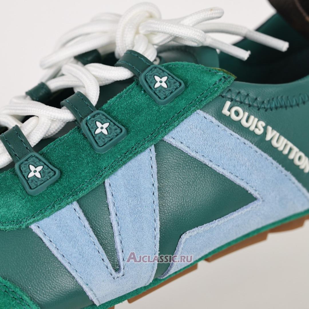 New Louis Vuitton LV Sneakerina Sneakers Suede "Green Blue" 1AHNDU Shoes