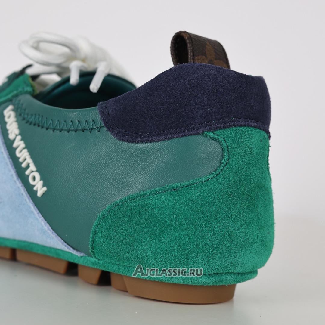 New Louis Vuitton LV Sneakerina Sneakers Suede "Green Blue" 1AHNDU Shoes