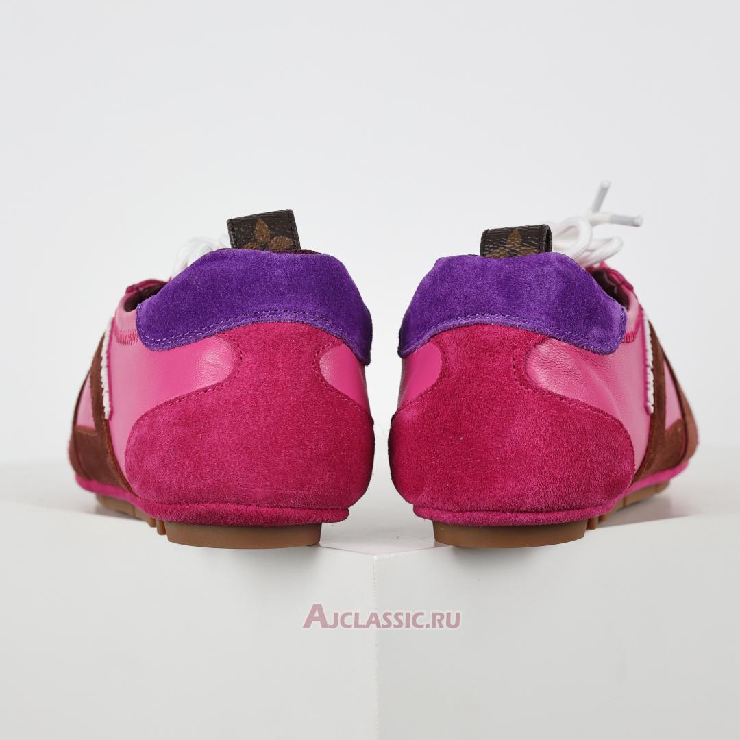 New Louis Vuitton LV Sneakerina Sneakers Suede "Fuchsia Pink" 1AHNEA Shoes