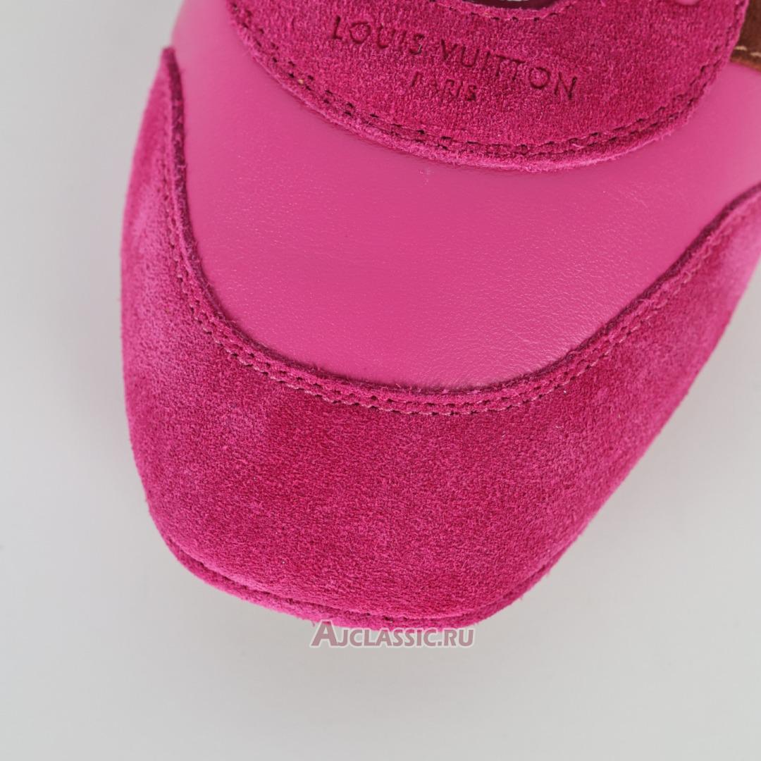 New Louis Vuitton LV Sneakerina Sneakers Suede "Fuchsia Pink" 1AHNEA Shoes