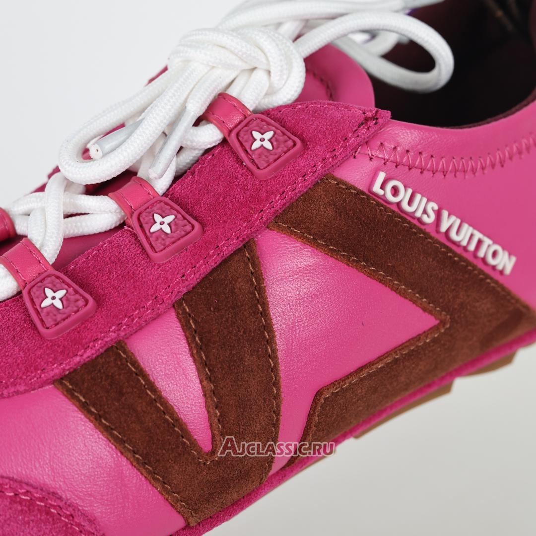 New Louis Vuitton LV Sneakerina Sneakers Suede "Fuchsia Pink" 1AHNEA Shoes