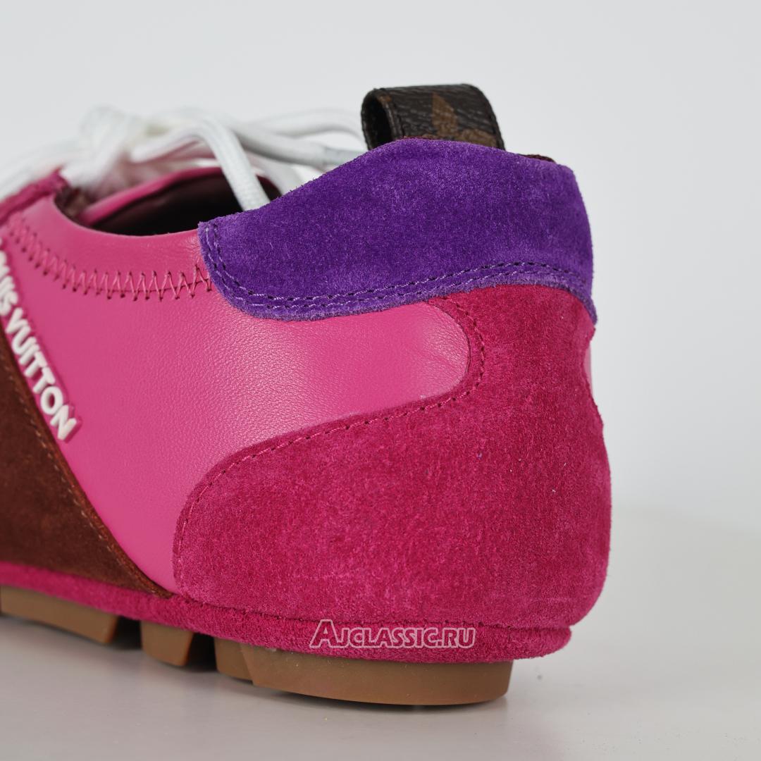 New Louis Vuitton LV Sneakerina Sneakers Suede "Fuchsia Pink" 1AHNEA Shoes