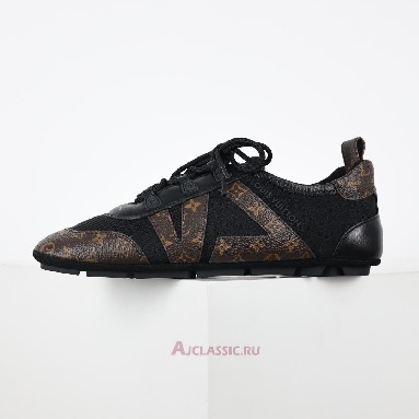 Buy Louis Vuitton LV Sneakerina Sneakers Black Brown Monogram Black 1AHNDM Quality Reps Replicas Shoes