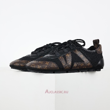 Buy Louis Vuitton LV Sneakerina Sneakers Black Brown Monogram Black 1AHNDM Quality Reps Replicas Shoes