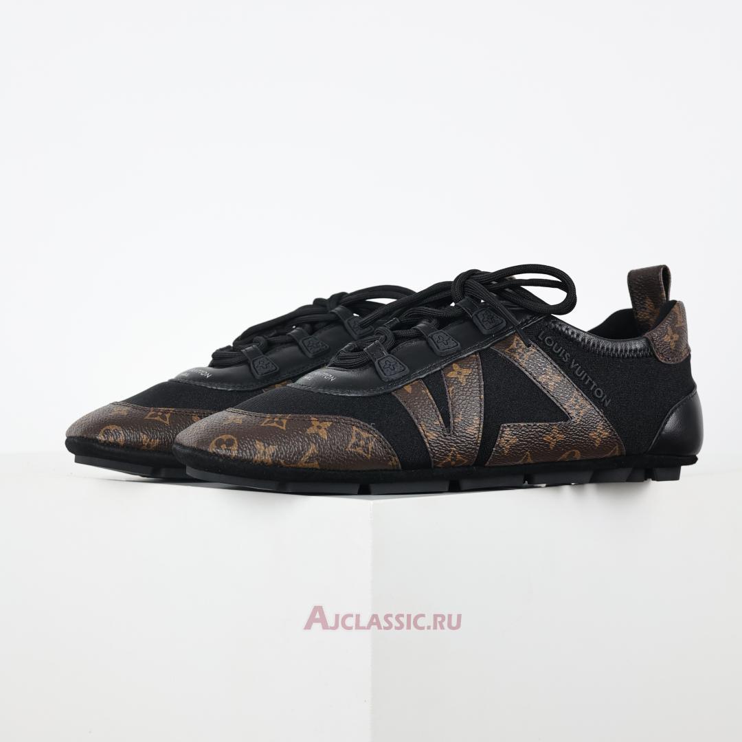 New Louis Vuitton LV Sneakerina Sneakers "Black Brown Monogram" 1AHNDM Shoes