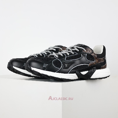 Buy Louis Vuitton LV Olympia Sneaker Black Brown Black 1AHOFA Quality Reps Replicas Shoes