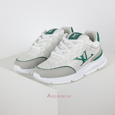 Buy Louis Vuitton LV Classic Sneaker White Green Green 1AHSUG Quality Reps Replicas Shoes