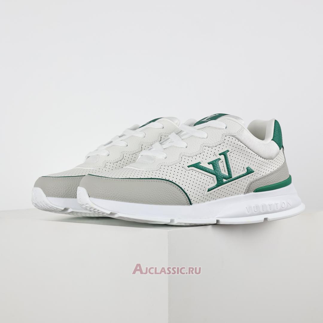 New Louis Vuitton LV Classic Sneaker "White Green" 1AHSUG Shoes