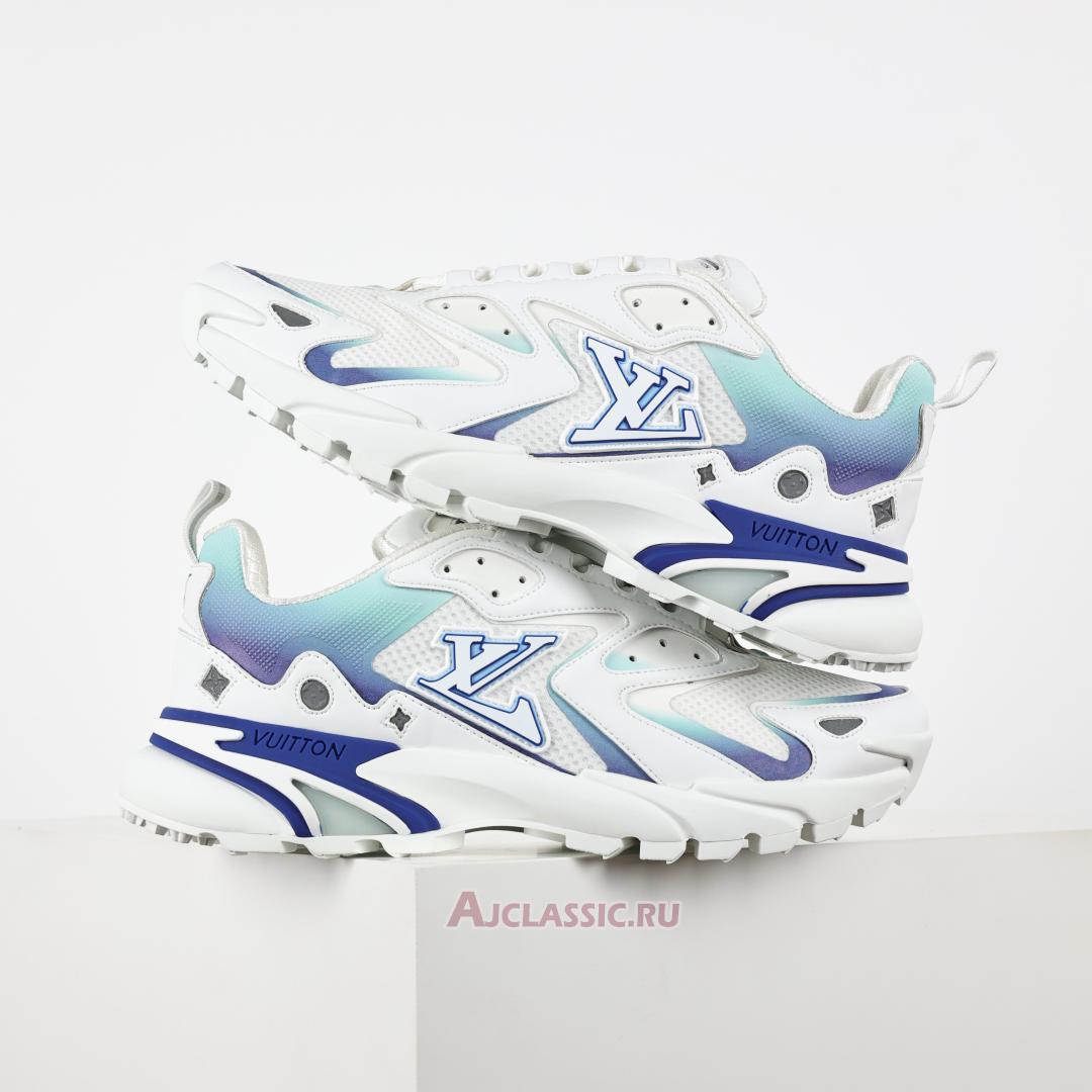 New Louis Vuitton LV Runner Tatic Sneaker "White Blue" 1ACF13 Shoes