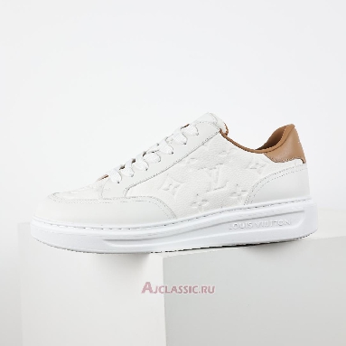Buy Louis Vuitton LV Beverly Hills White Brown Monogram Embossed White 1A8V3H Quality Reps Replicas Shoes