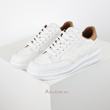 Buy Louis Vuitton LV Beverly Hills White Brown Monogram Embossed White 1A8V3H Quality Reps Replicas Shoes