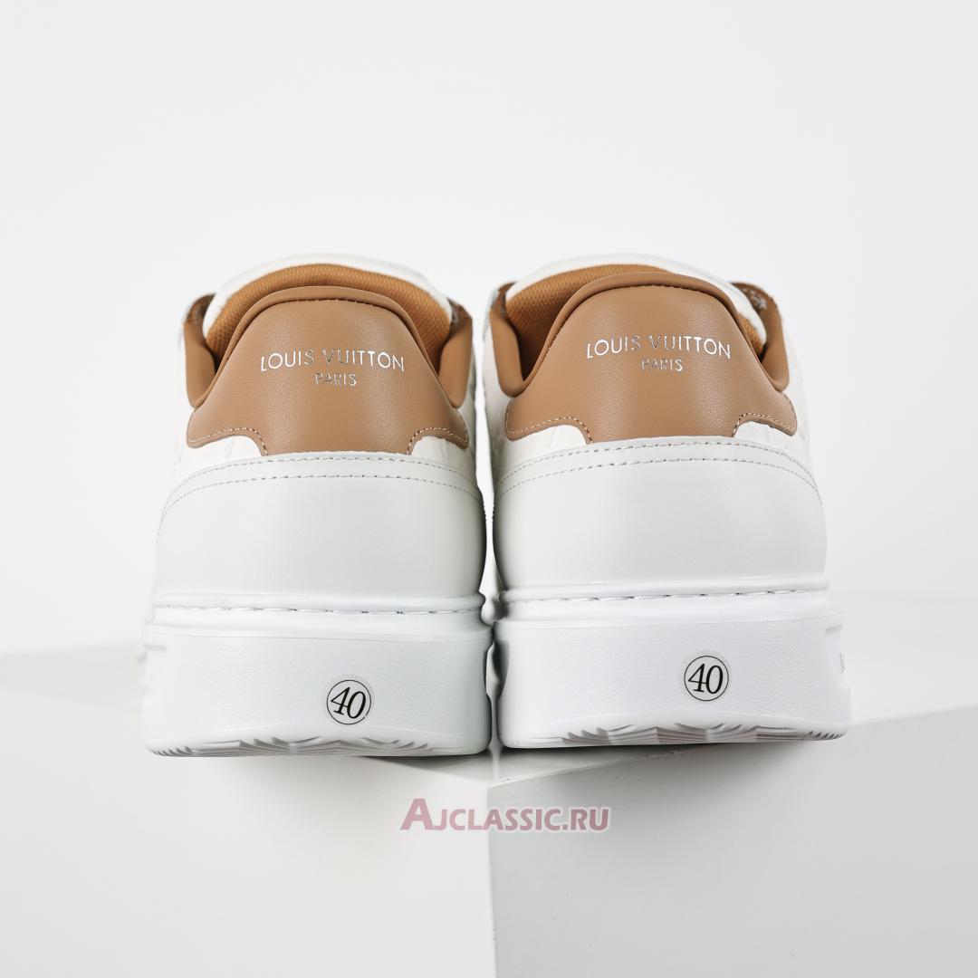 New Louis Vuitton LV Beverly Hills "White Brown Monogram Embossed" 1A8V3H Shoes