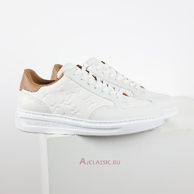 Buy Louis Vuitton LV Beverly Hills White Brown Monogram Embossed White 1A8V3H Quality Reps Replicas Shoes