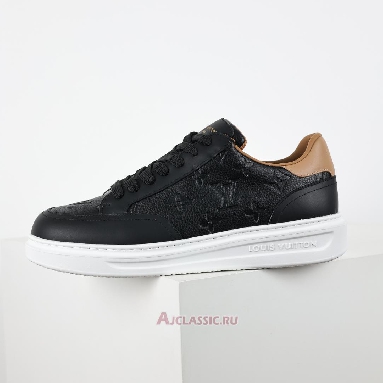 Buy Louis Vuitton LV Beverly Hills Sneaker Black Brown Monogram Embossed Black 1A8V45 Quality Reps Replicas Shoes
