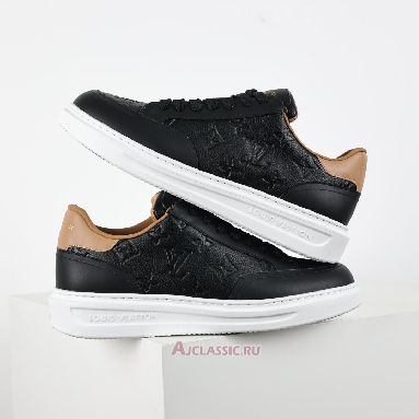 Buy Louis Vuitton LV Beverly Hills Sneaker Black Brown Monogram Embossed Black 1A8V45 Quality Reps Replicas Shoes