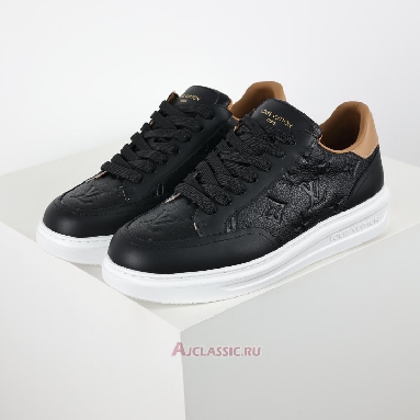 Buy Louis Vuitton LV Beverly Hills Sneaker Black Brown Monogram Embossed Black 1A8V45 Quality Reps Replicas Shoes