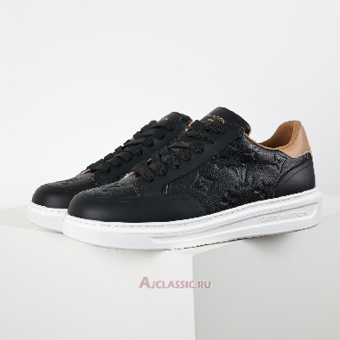 Buy Louis Vuitton LV Beverly Hills Sneaker Black Brown Monogram Embossed Black 1A8V45 Quality Reps Replicas Shoes