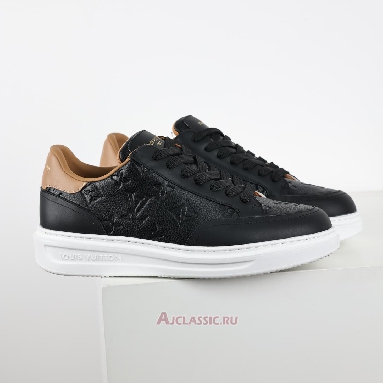 Buy Louis Vuitton LV Beverly Hills Sneaker Black Brown Monogram Embossed Black 1A8V45 Quality Reps Replicas Shoes