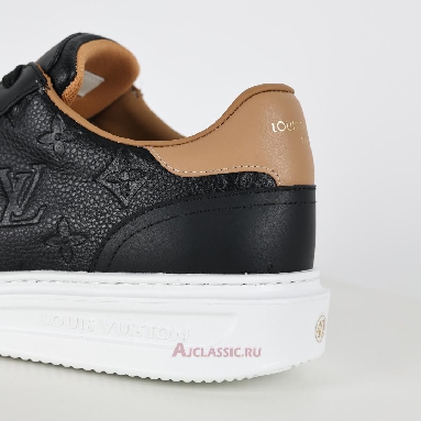 Buy Louis Vuitton LV Beverly Hills Sneaker Black Brown Monogram Embossed Black 1A8V45 Quality Reps Replicas Shoes