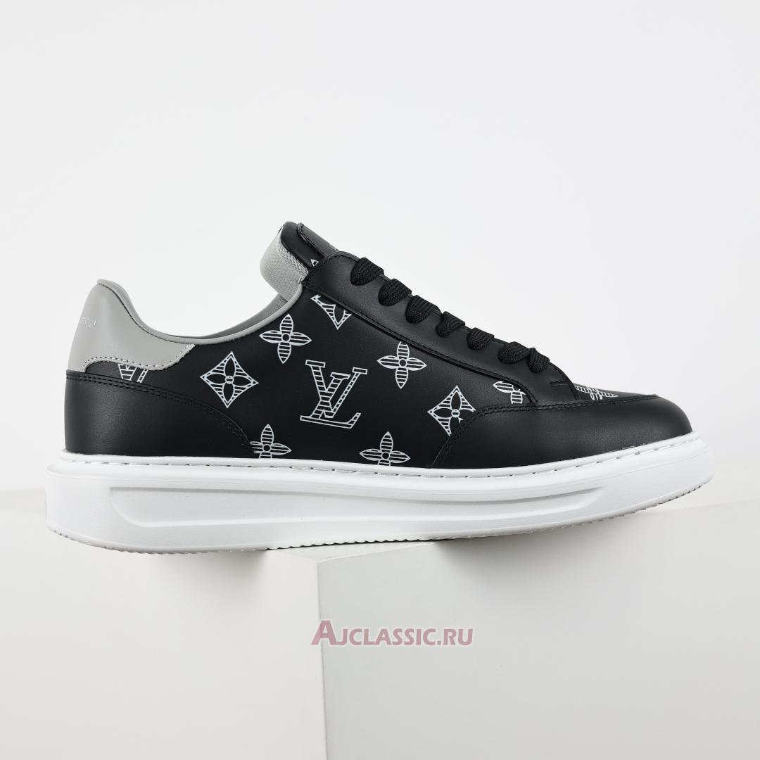 New Louis Vuitton LV Beverly Hills Sneaker "Black Grey Monogram" 1ABMD1 Shoes