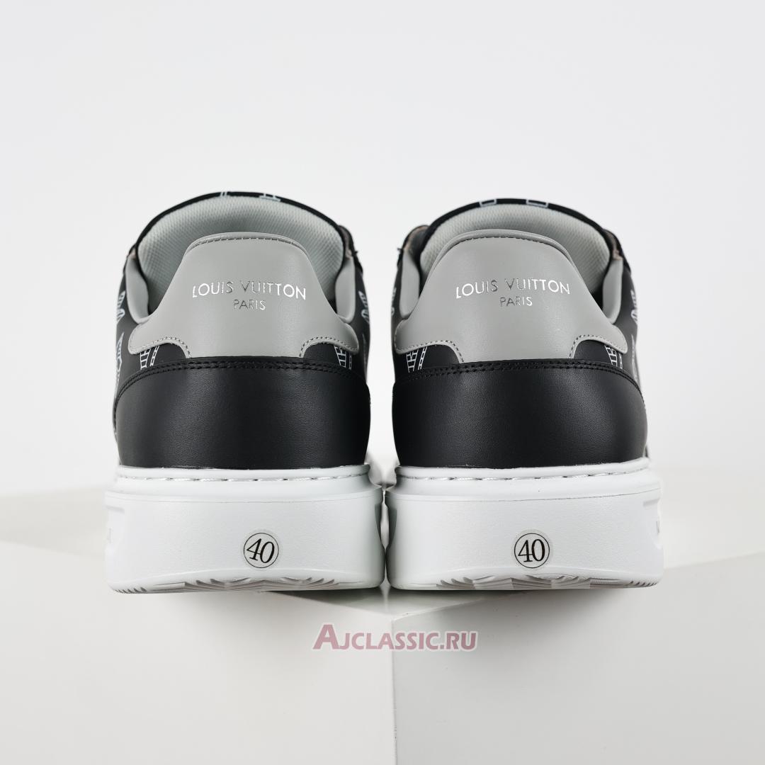 New Louis Vuitton LV Beverly Hills Sneaker "Black Grey Monogram" 1ABMD1 Shoes