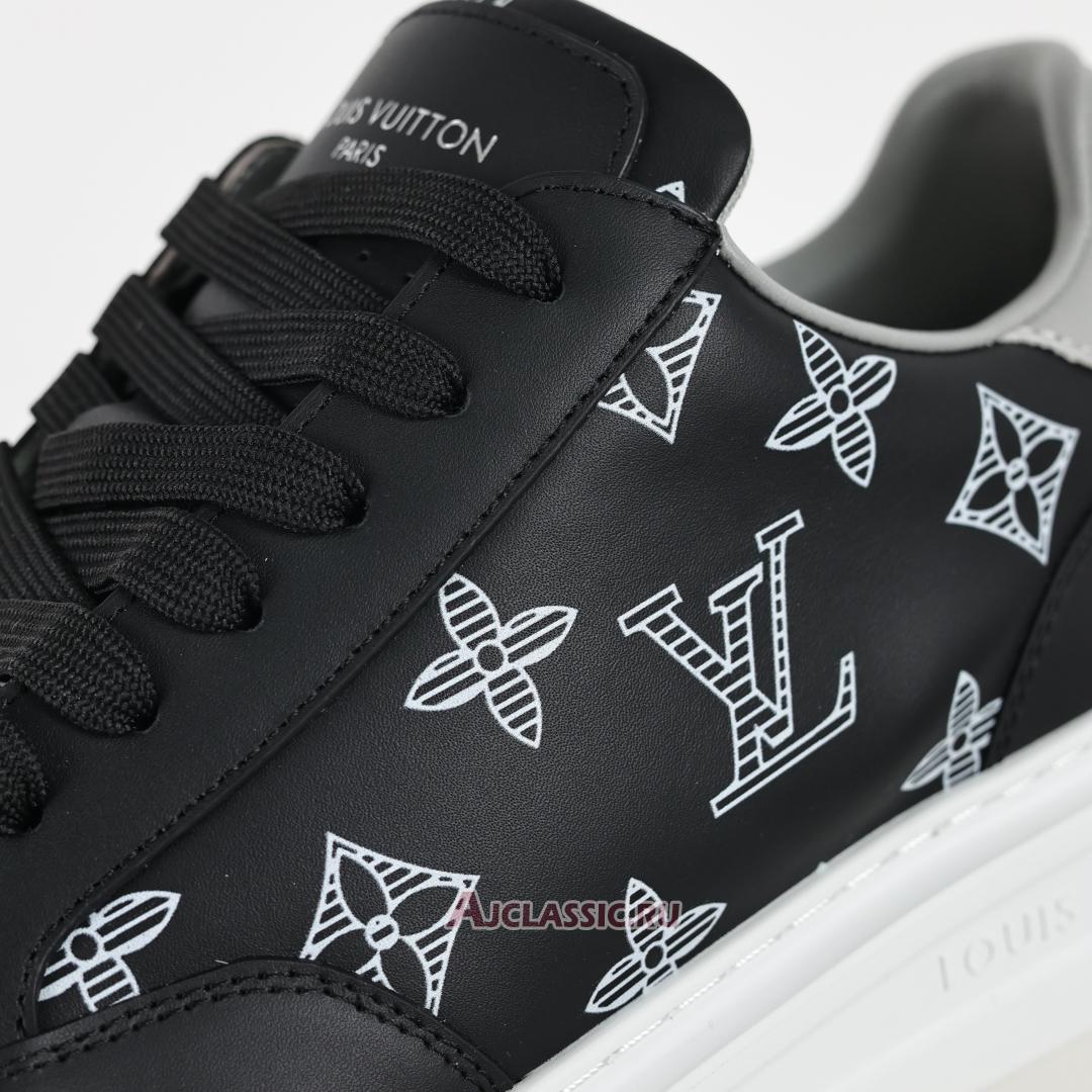 New Louis Vuitton LV Beverly Hills Sneaker "Black Grey Monogram" 1ABMD1 Shoes