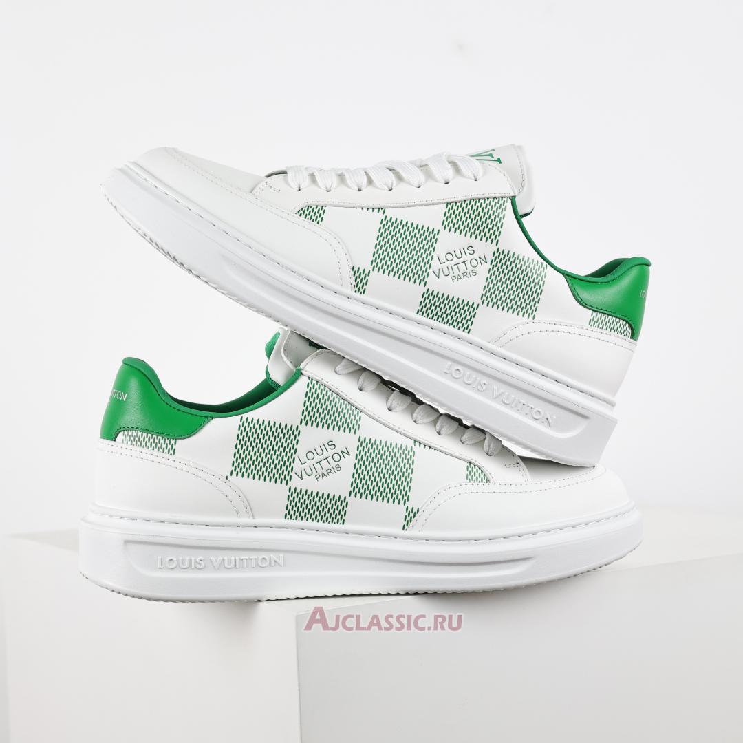New Louis Vuitton LV Beverly Hills Sneaker "White Green" 1ACEZA Shoes