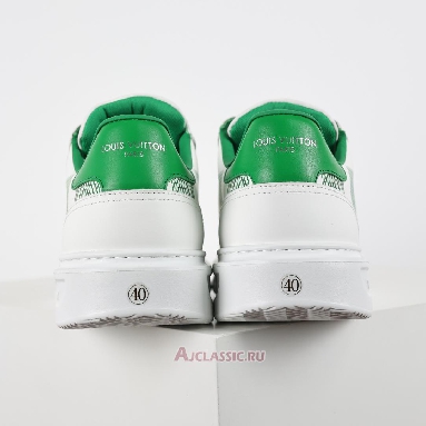 Buy Louis Vuitton LV Beverly Hills Sneaker White Green Green 1ACEZA Quality Reps Replicas Shoes