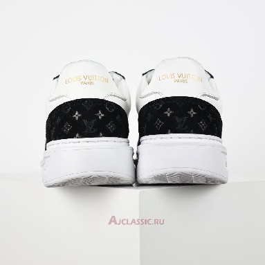 Buy Louis Vuitton LV Beverly Hills Sneaker Suede Black White Monogram Embossed Black 1ACQL0-2 Quality Reps Replicas Shoes