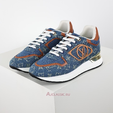 Buy Louis Vuitton LV Neo Run Away Sneaker Blue Denim Brown Blue 1ACHR1 Quality Reps Replicas Shoes