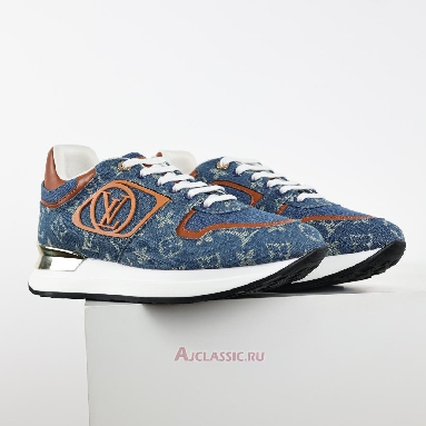 Buy Louis Vuitton LV Neo Run Away Sneaker Blue Denim Brown Blue 1ACHR1 Quality Reps Replicas Shoes